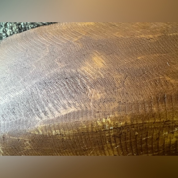 24HR‼️1800s Antique Americana Primitive Heavy Hand Carved Dough Bowl - Picture 6 of 12